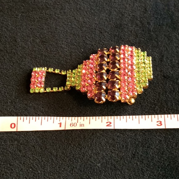 Vintage New Austrian Crystal Balloon Brooch - Picture 5 of 5